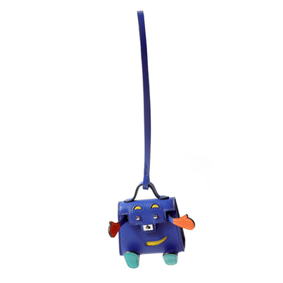 Hermes Blue Electric Kelly Doll Bag Charm