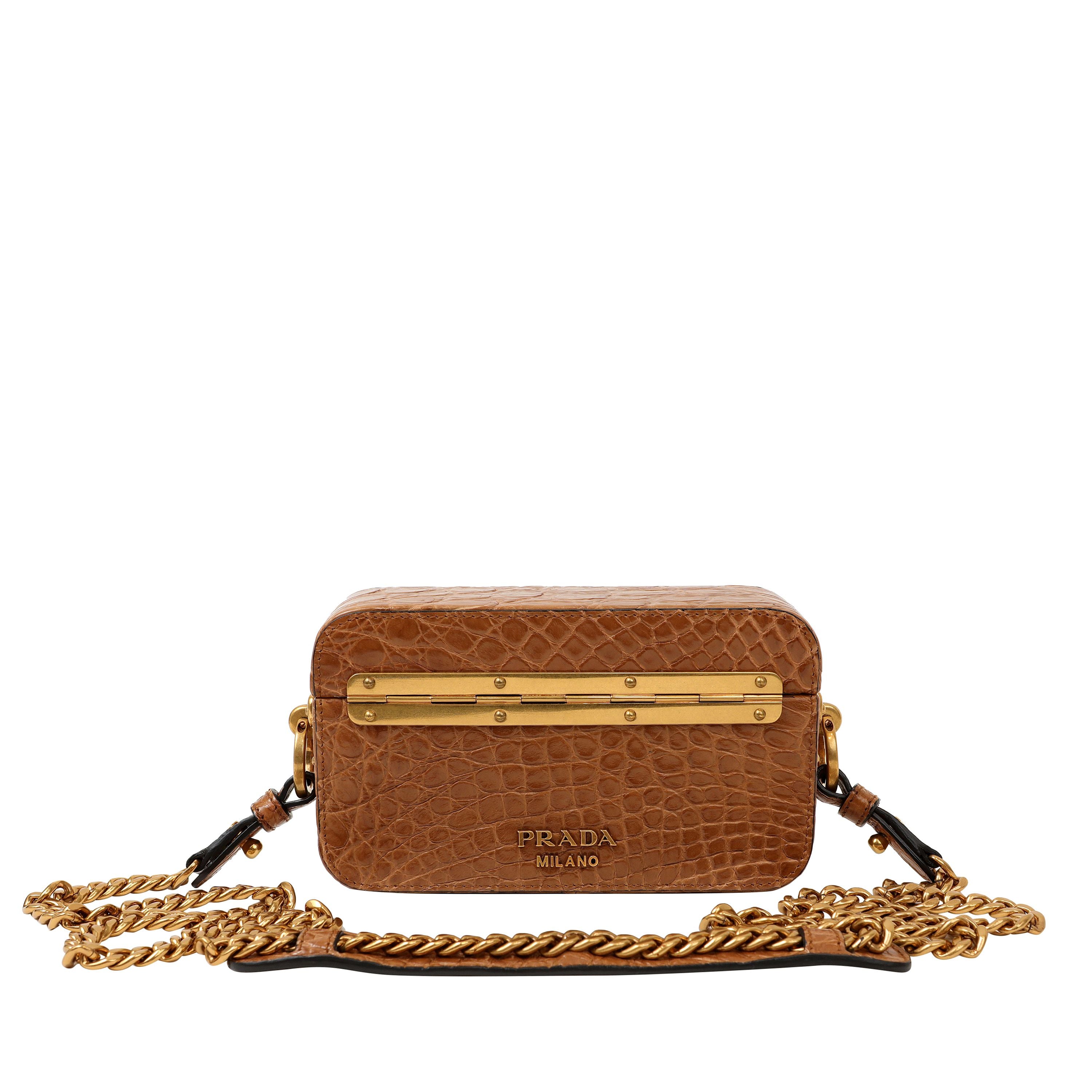 Elevate Your Style with an Authentic Prada Silver Lizard Micro