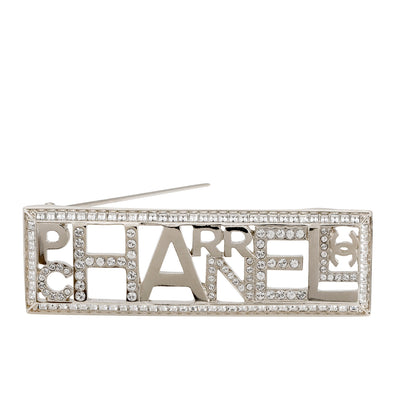 Chanel Pharrell Crystal Silver Pin