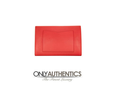 Chanel Red Lambskin Airlines Envelope Clutch - Only Authentics
