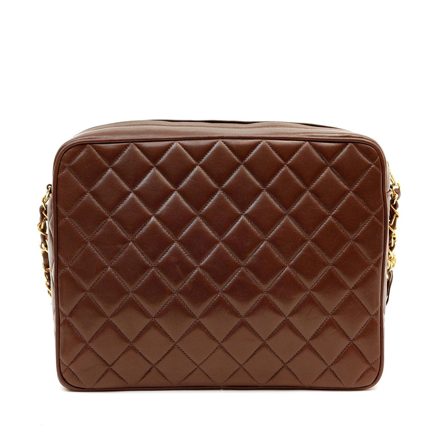 Chanel Brown Lambskin Vintage Camera Bag - Only Authentics