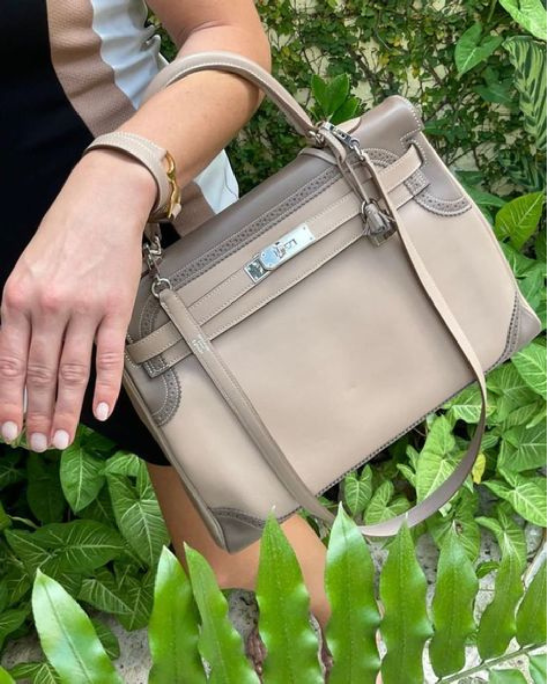 Hermes Garden Party 36 Bag in Beige Canvas