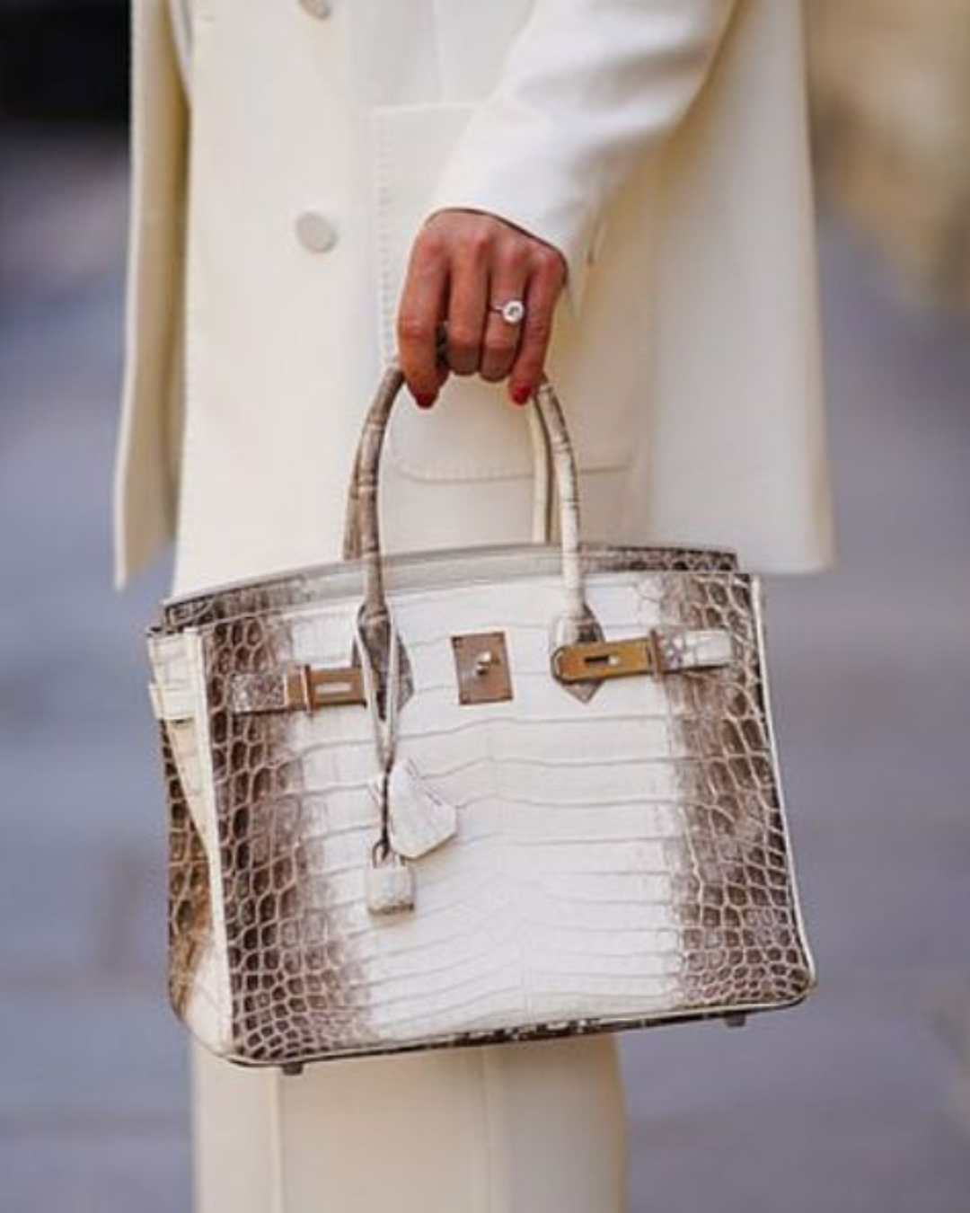 Hermes Steve Messenger Bag in Natural Brown Leather