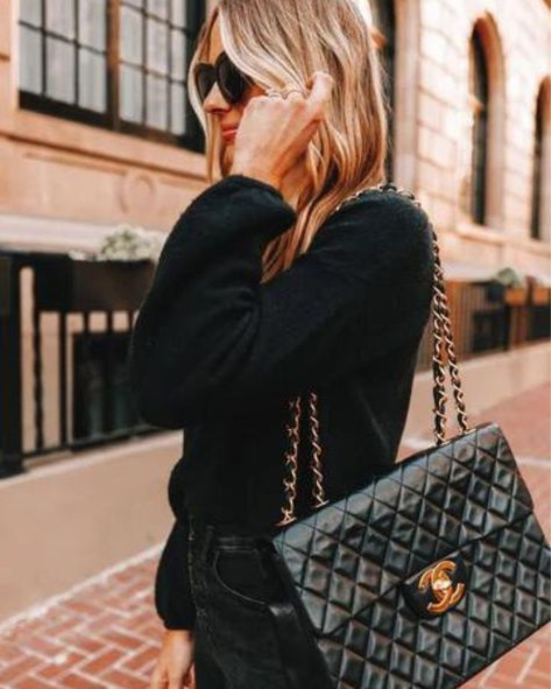Chanel Wallet on Chain (WOC) in Blue Leather