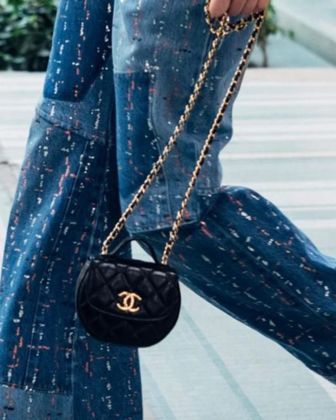 Limited Edition Chanel Pearl Embellished Flap Bag