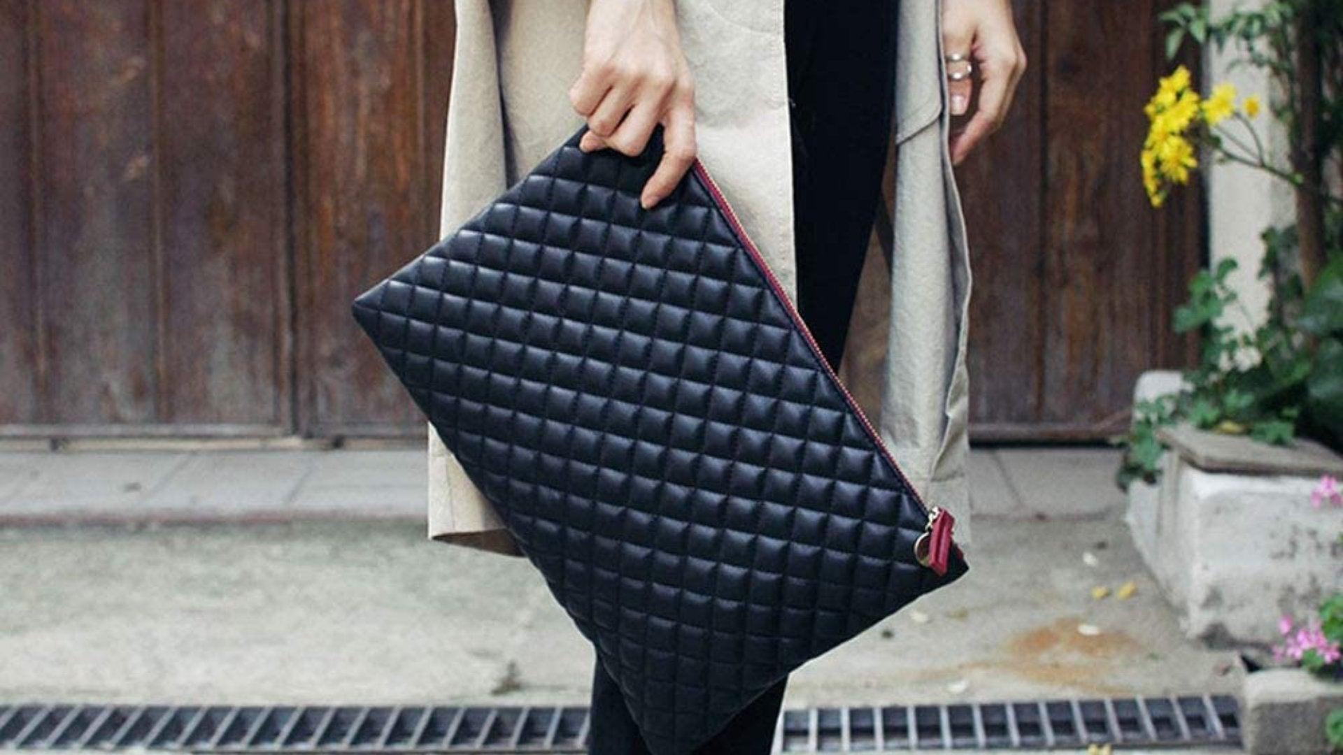 Chanel Black Caviar East West Medium Classic Clutch Flap Bag SHW – Boutique  Patina