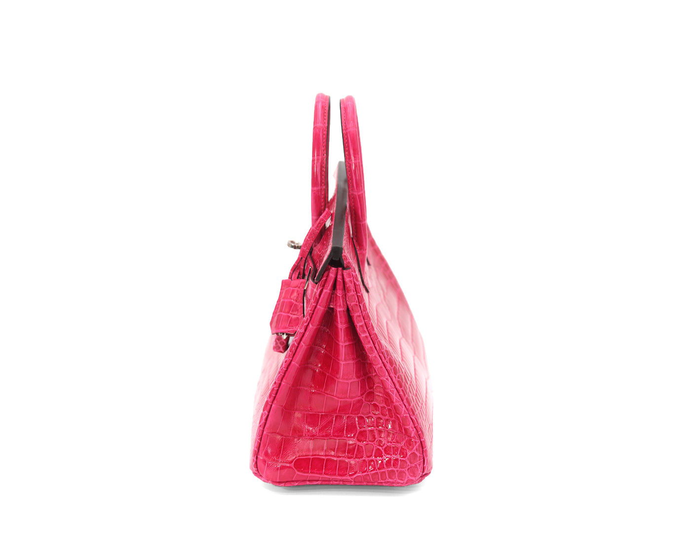 Hermes Rose Mexico porosus croc birkin 25