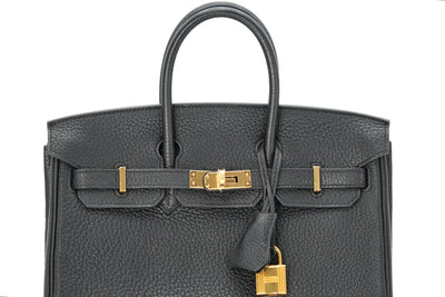 HERMÈS 25CM BIRKIN BLACK TOGO LEATHER GHW