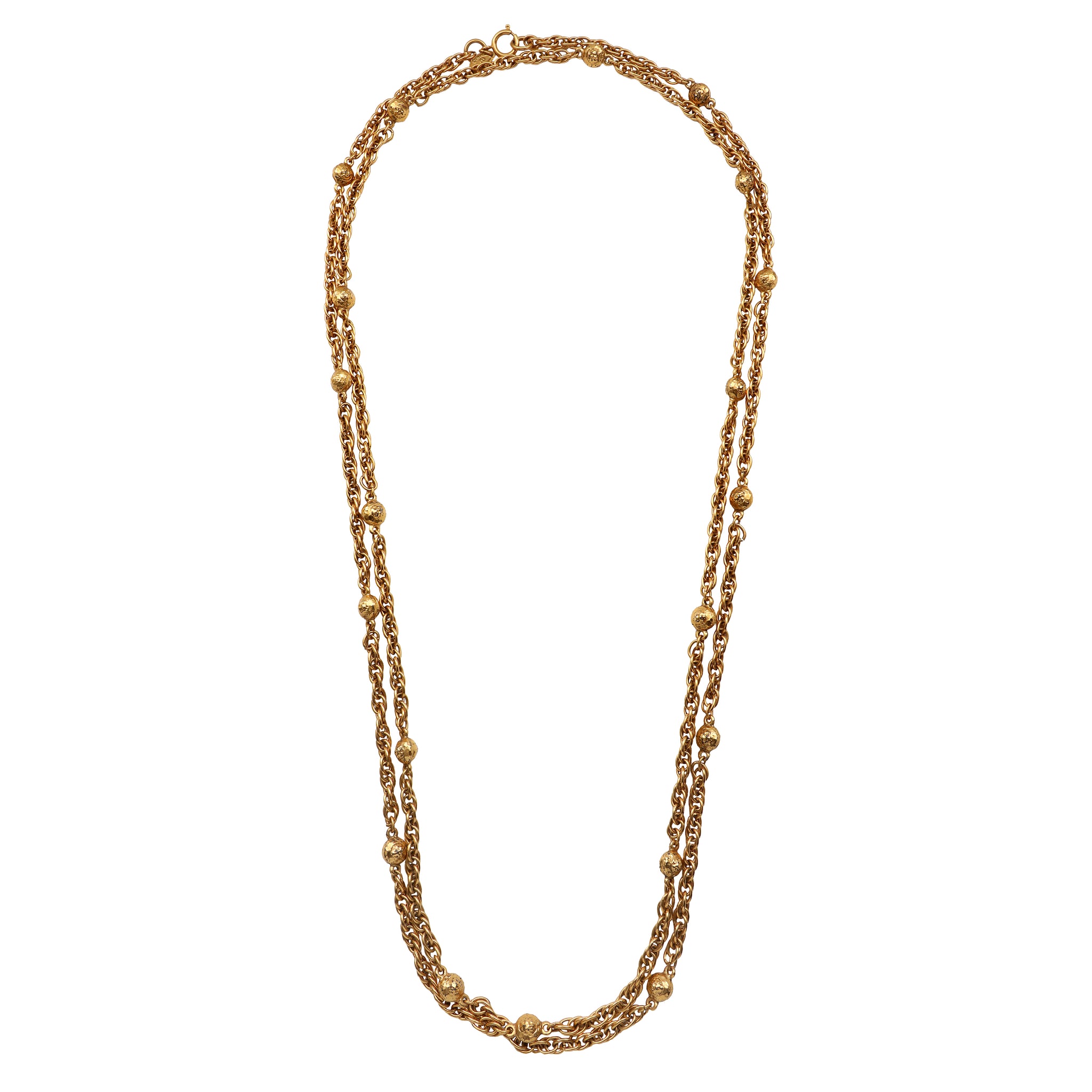 Chanel Satoire Extra Long Necklace w GH