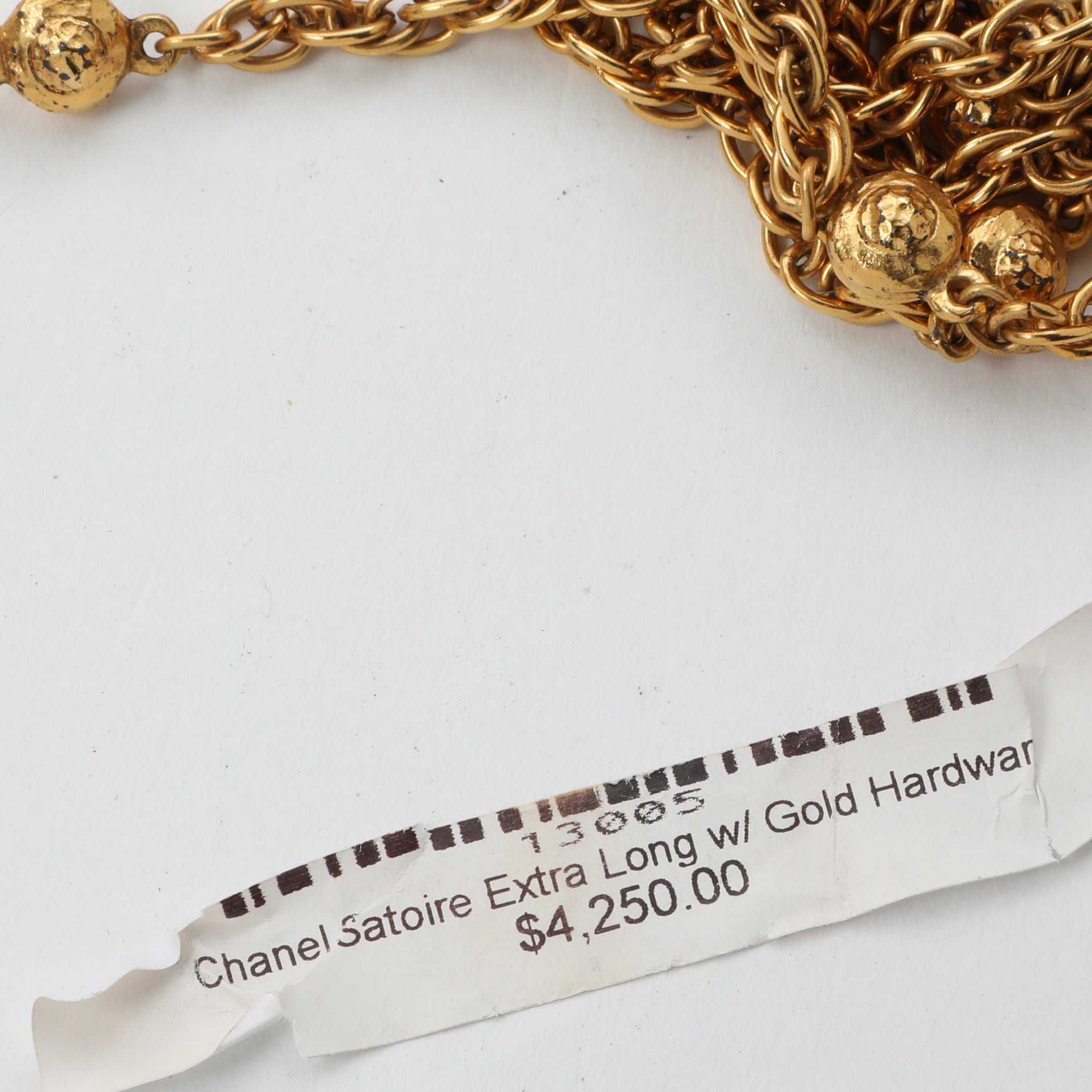 Chanel Satoire Extra Long Necklace w GH