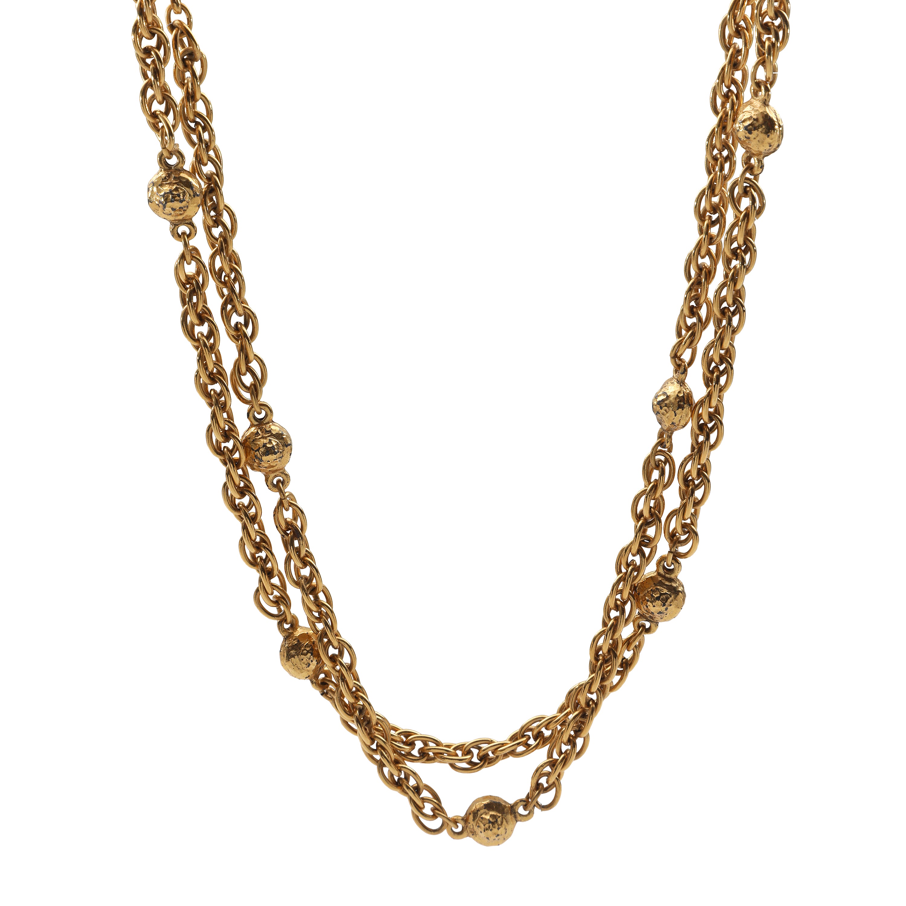 Chanel Satoire Extra Long Necklace w GH