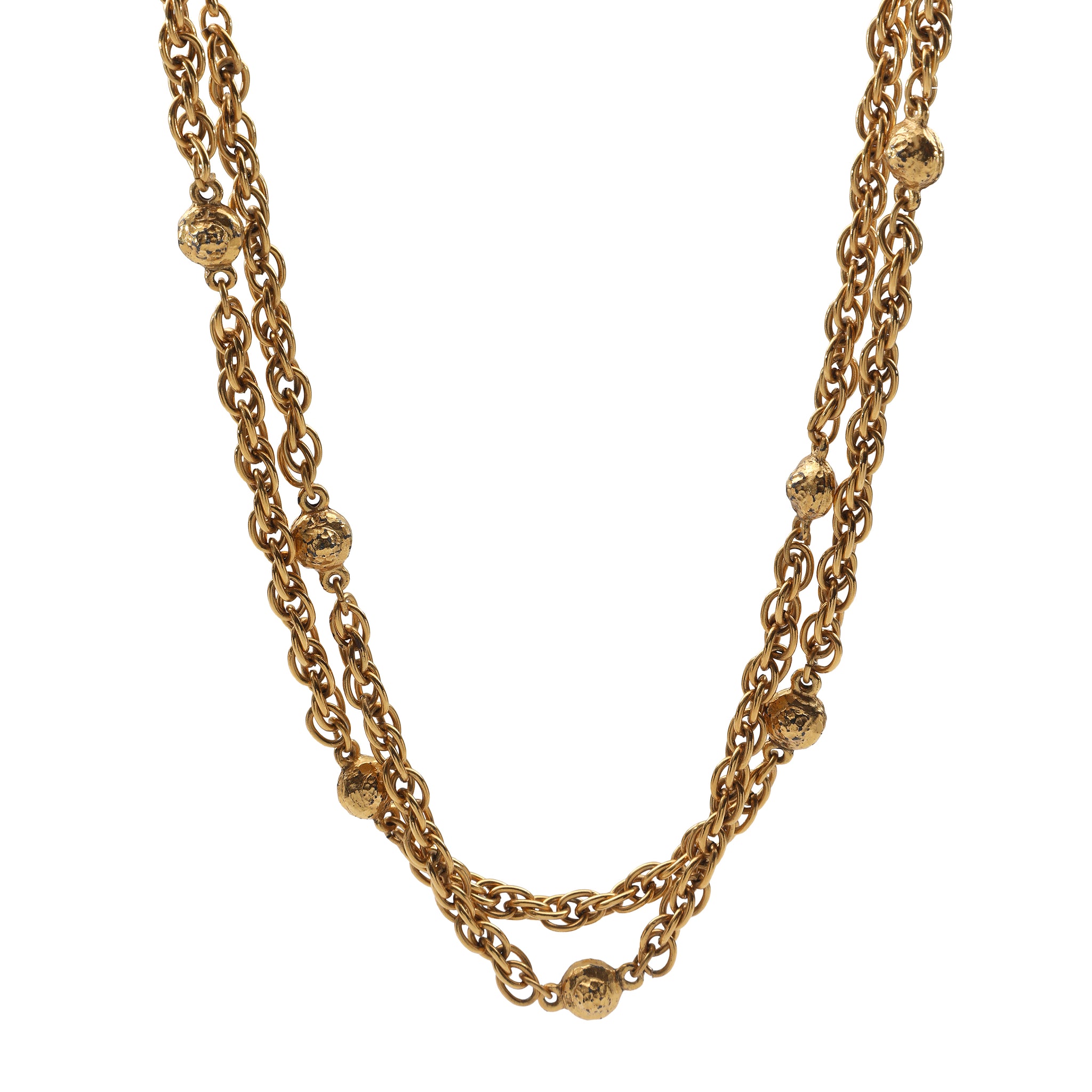 Chanel Satoire Extra Long Necklace w GH