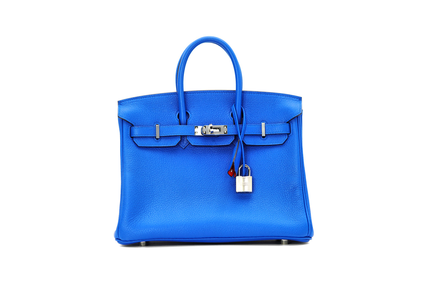 Hermès Bleu Zellige and Capucine Taurillon Novillo Verso Birkin 25