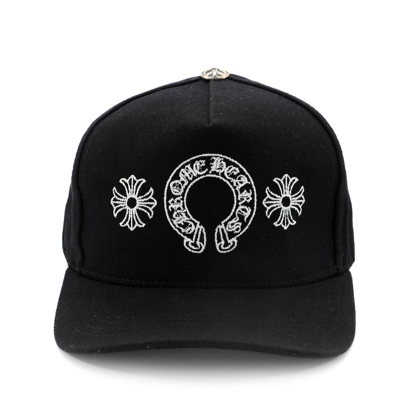 CHROME HEARTS 黒 キャップ Upgrade Your Style with an Authentic Chrome Hearts Black Crest