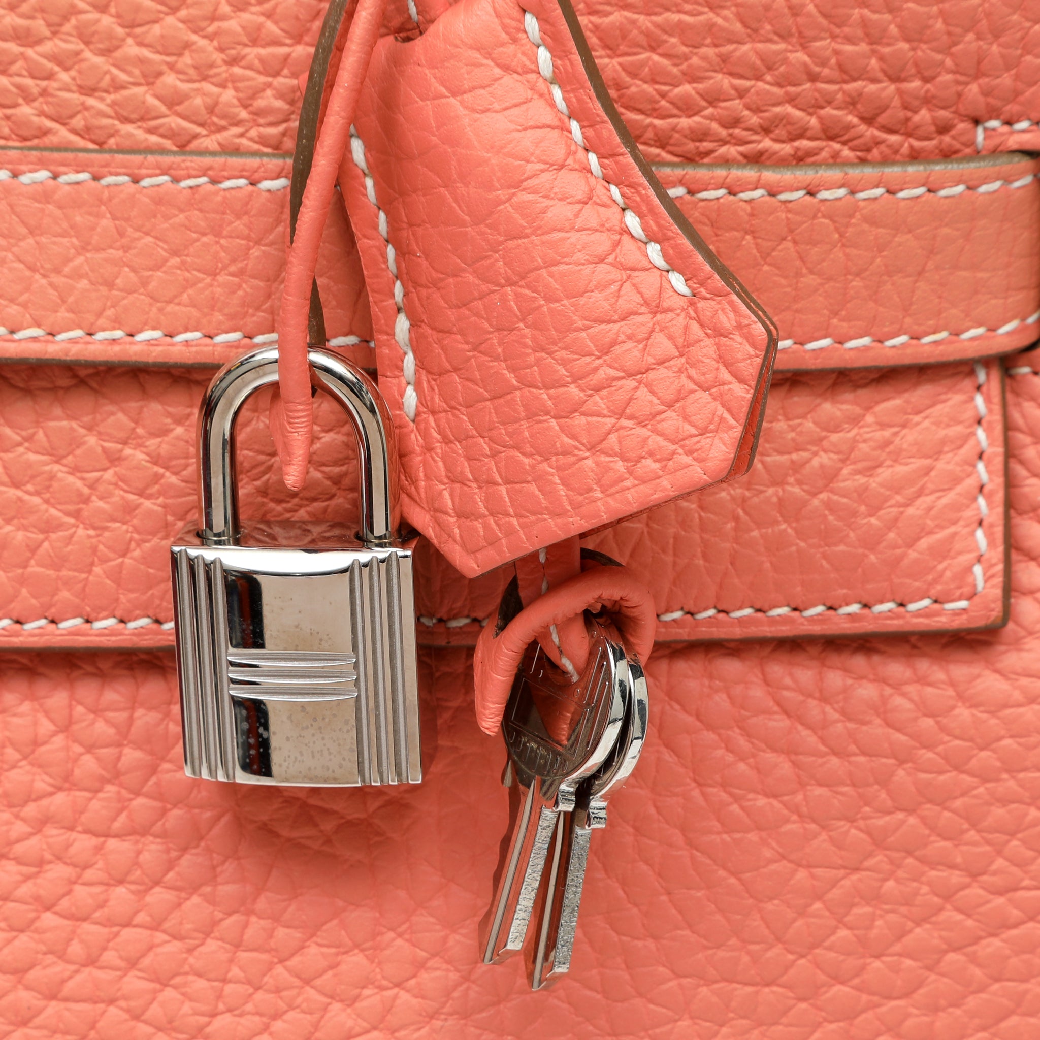Hermès Kelly 32cm Crevette Clemence w/Palladium Hardware