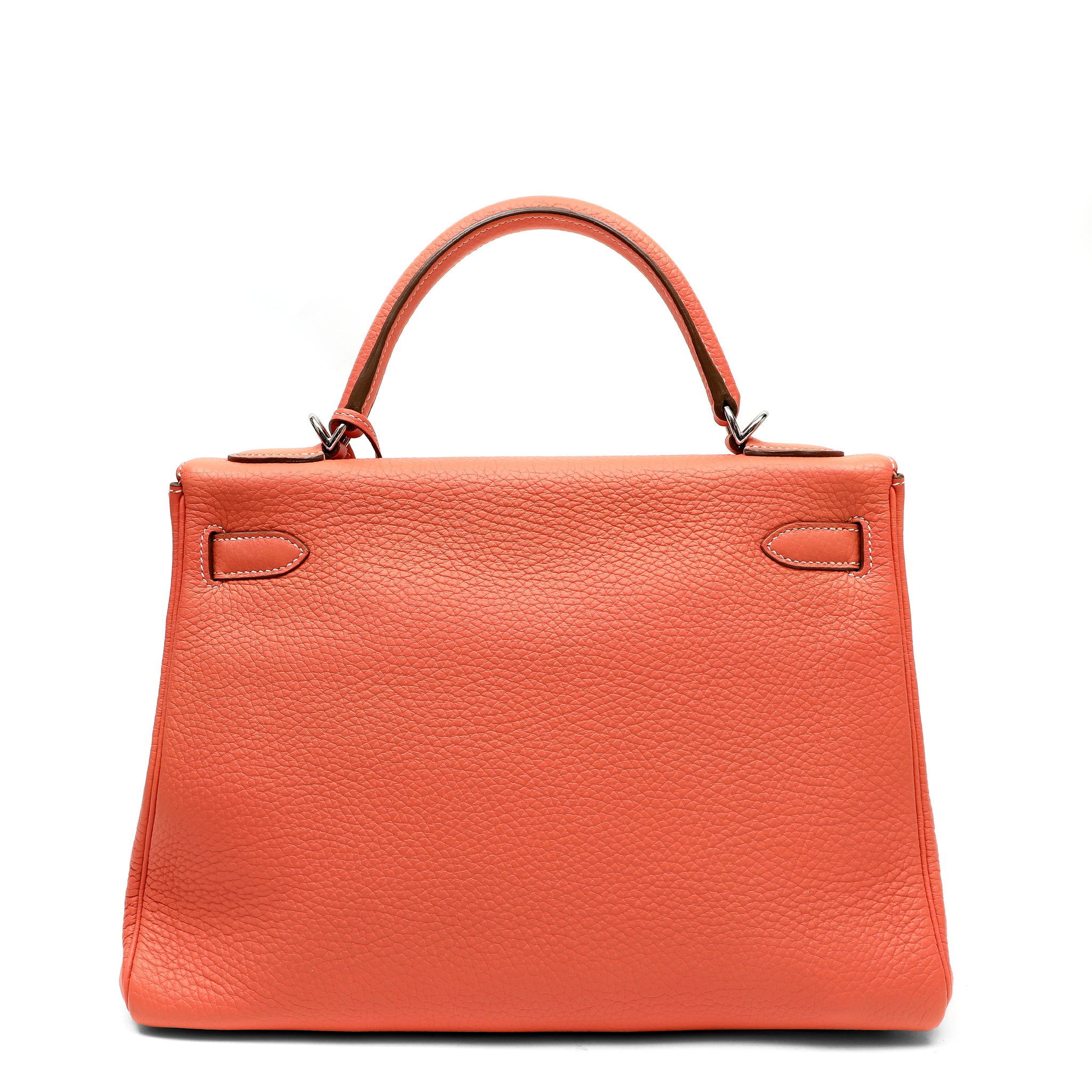Hermès Kelly 32cm Crevette Clemence w/Palladium Hardware