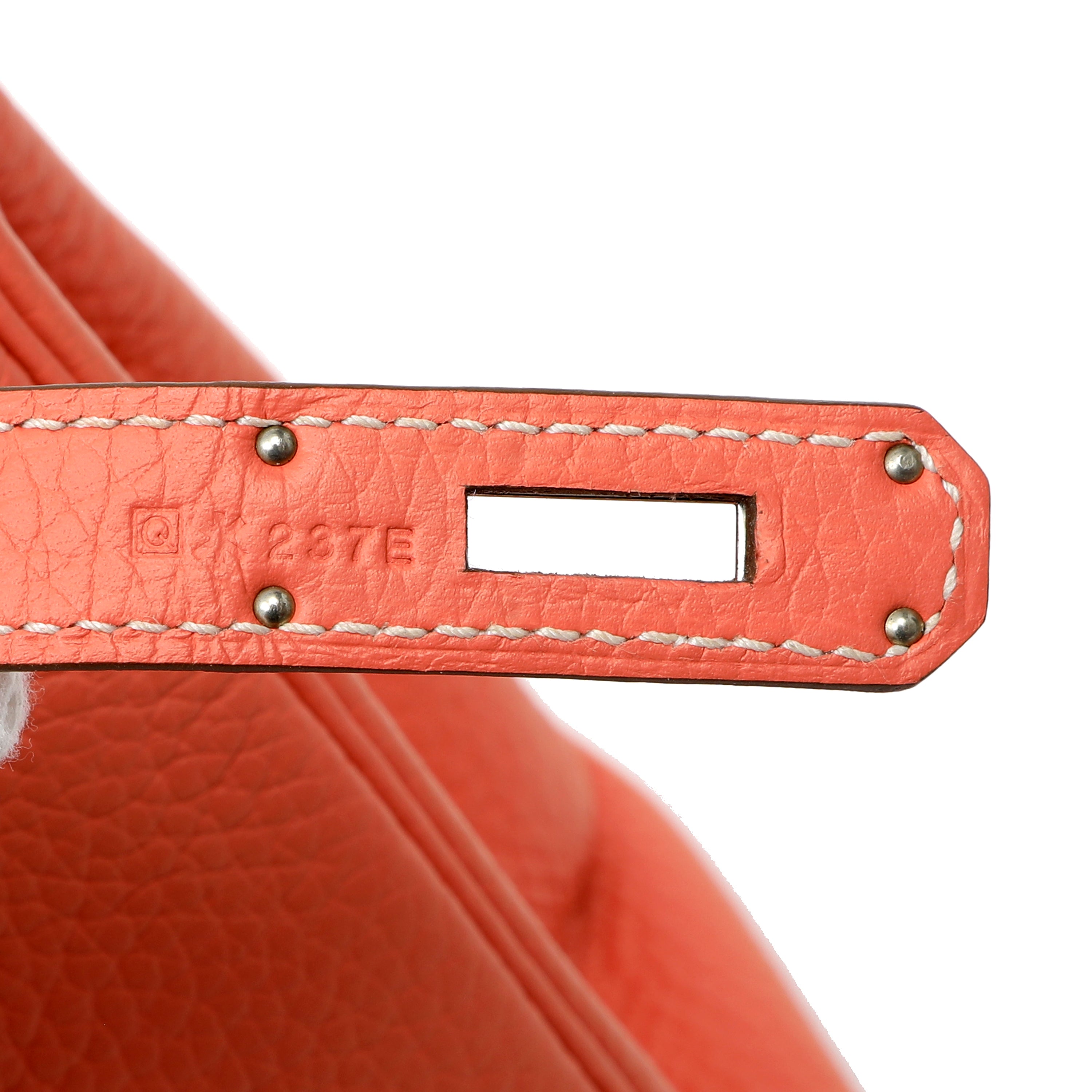 Hermès Kelly 32cm Crevette Clemence w/Palladium Hardware