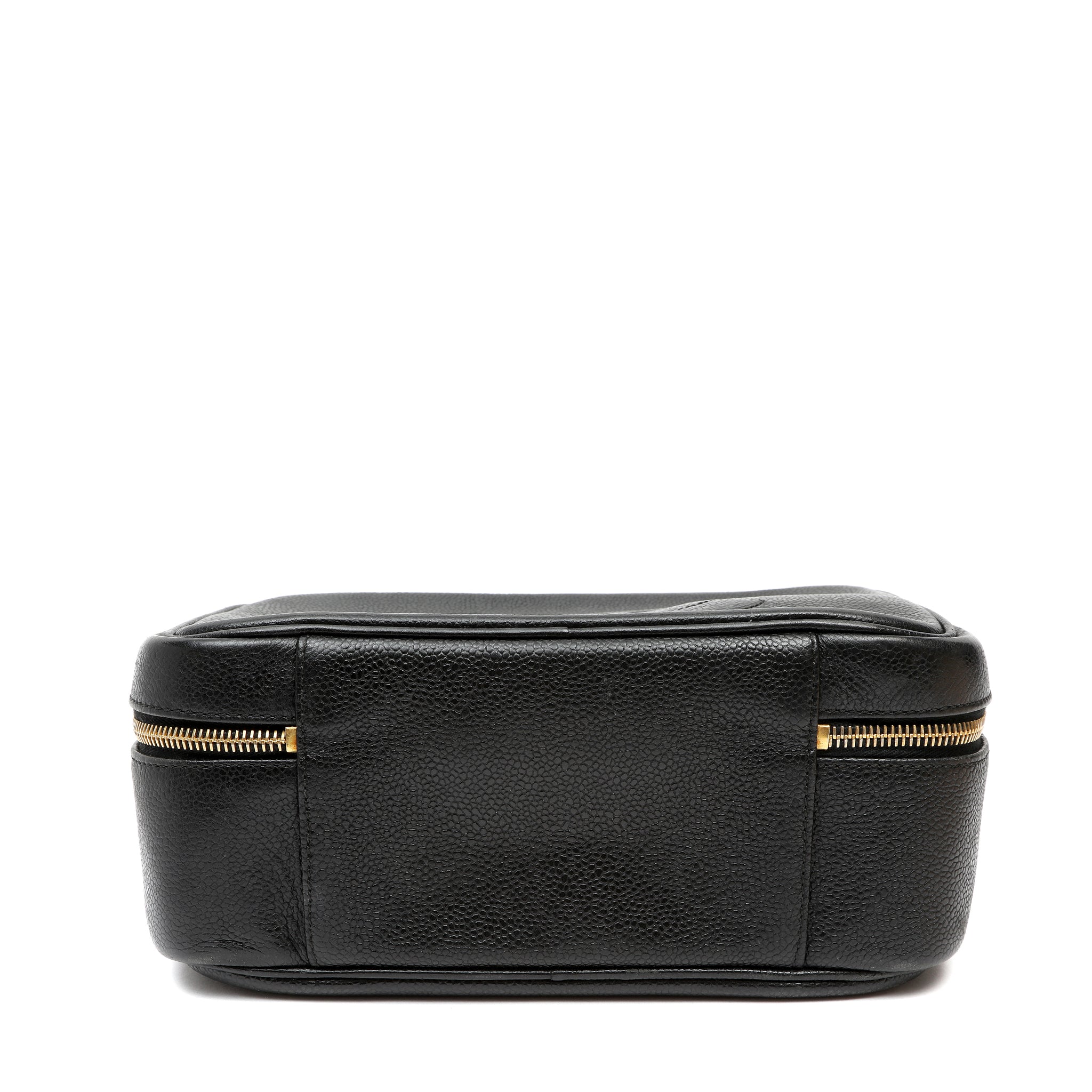 Chanel Vintage Timeless Black CC Caviar Lunch Box