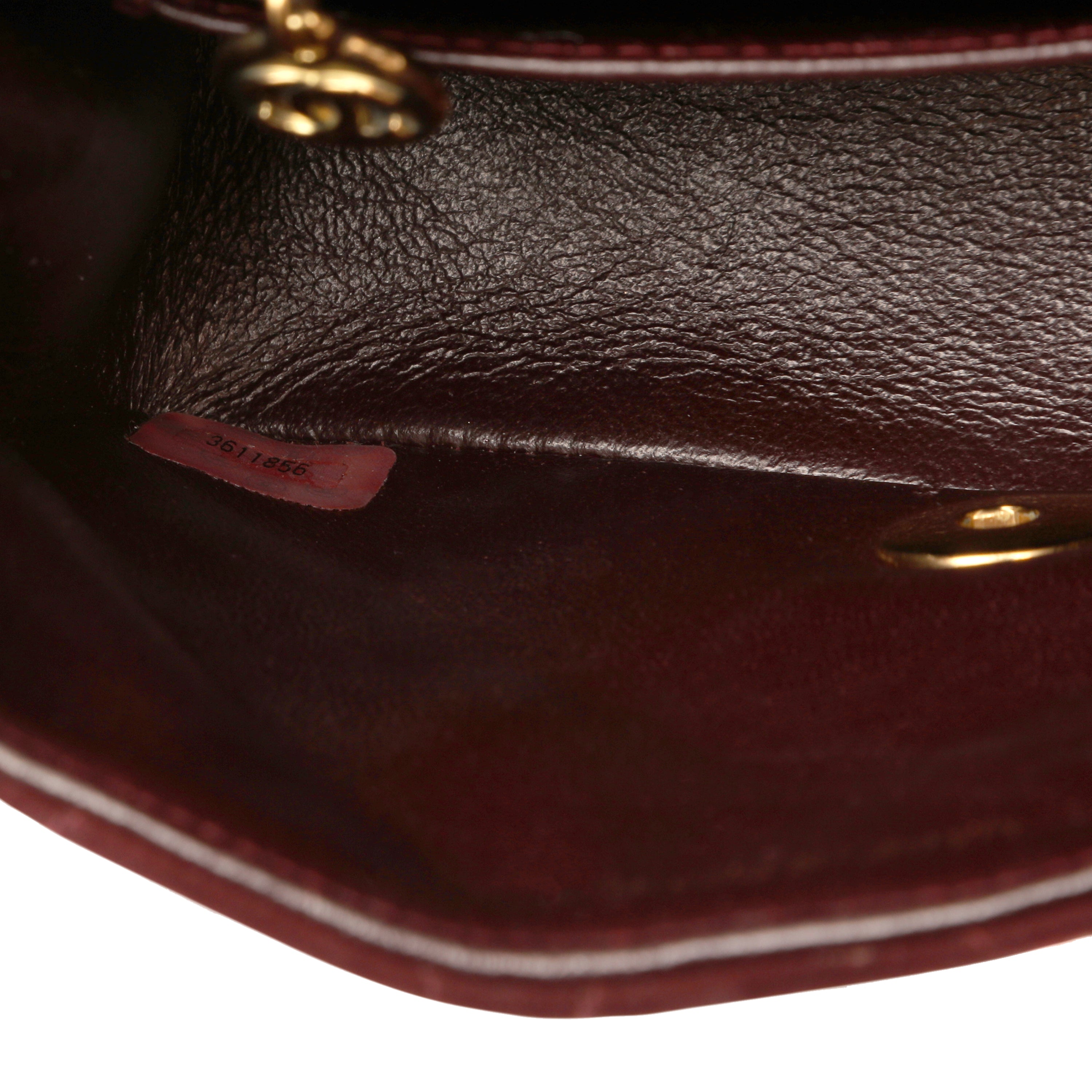 Chanel 1995 Red Velvet Mini Square Classic Flap Shoulder Bag