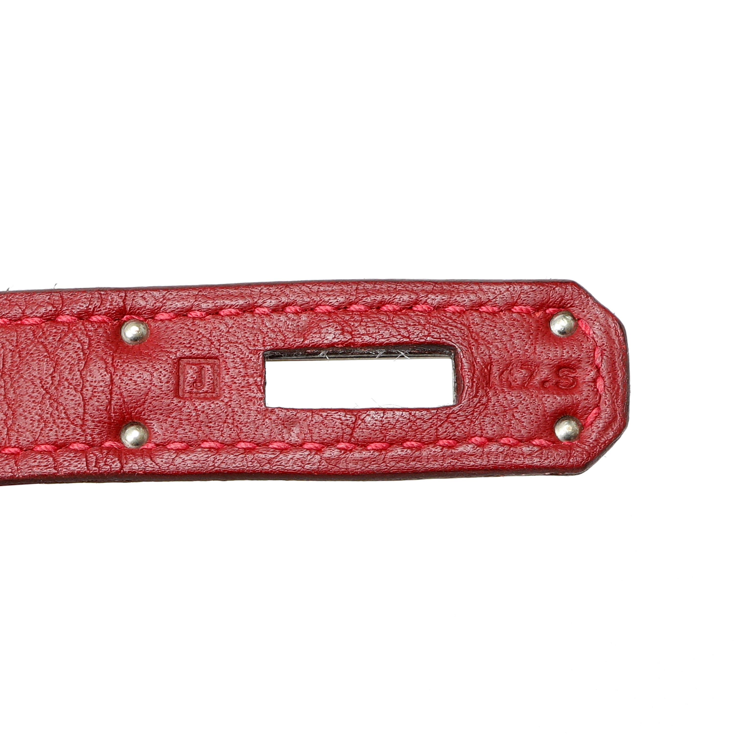 Hermes 32cm Kelly Rouge Vif Togo w PHW