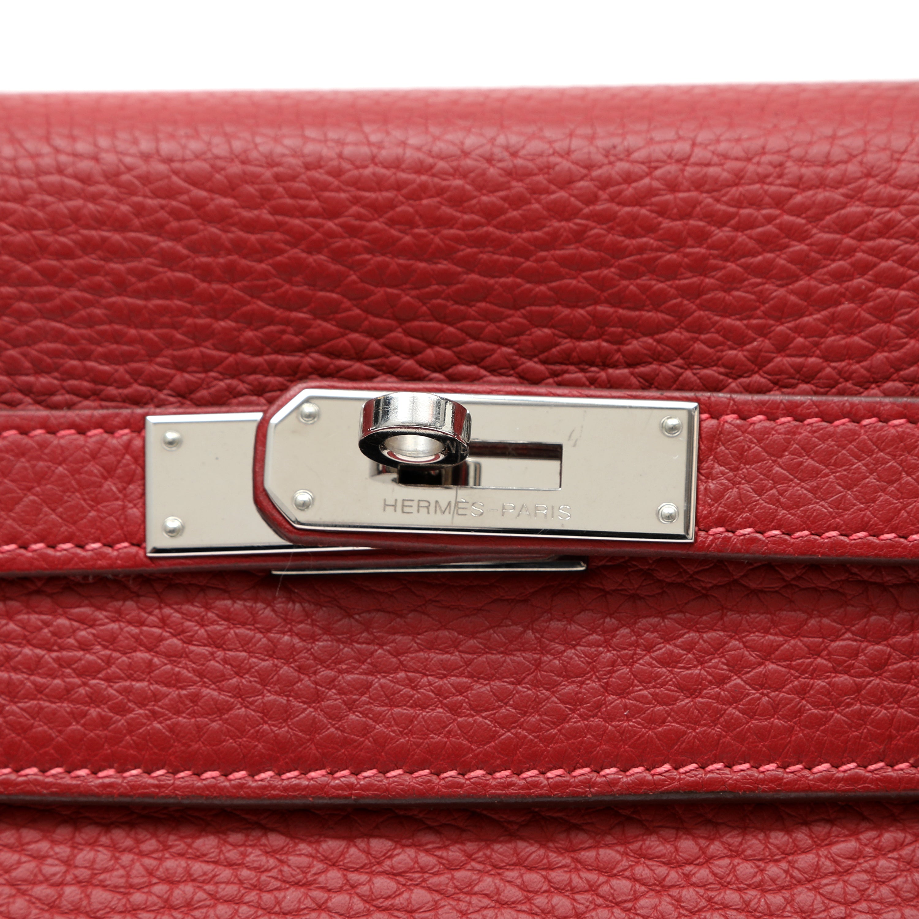 Hermes 32cm Kelly Rouge Vif Togo w PHW