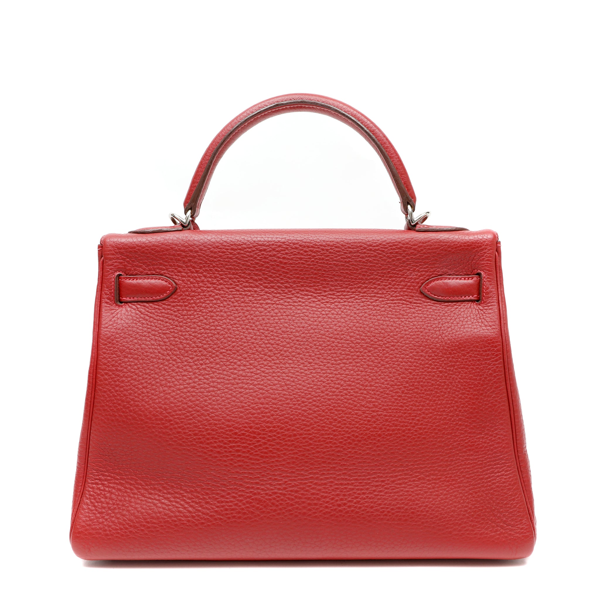 Hermes 32cm Kelly Rouge Vif Togo w PHW
