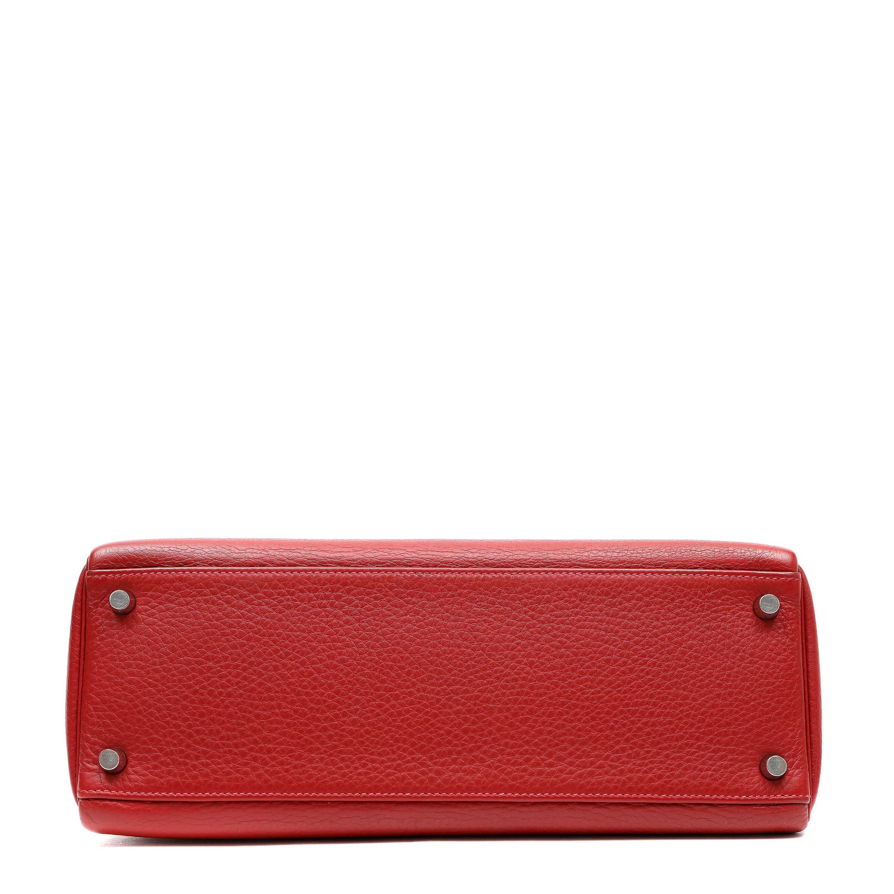 Hermes 32cm Kelly Rouge Vif Togo w PHW