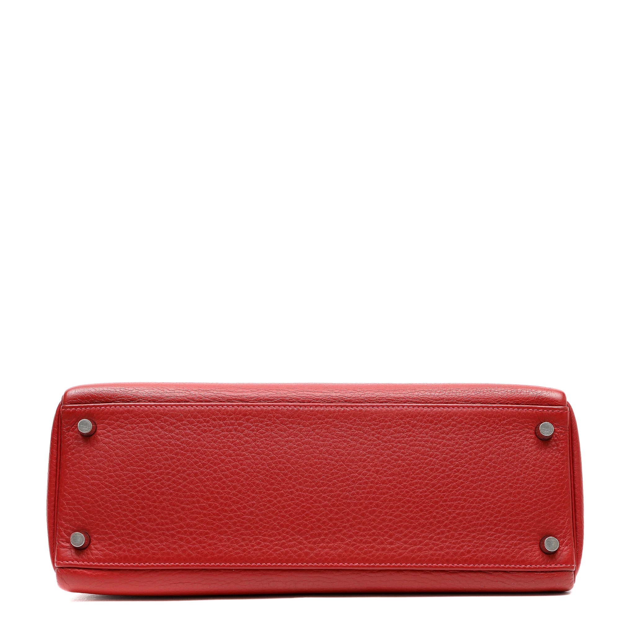 Hermes 32cm Kelly Rouge Vif Togo w PHW