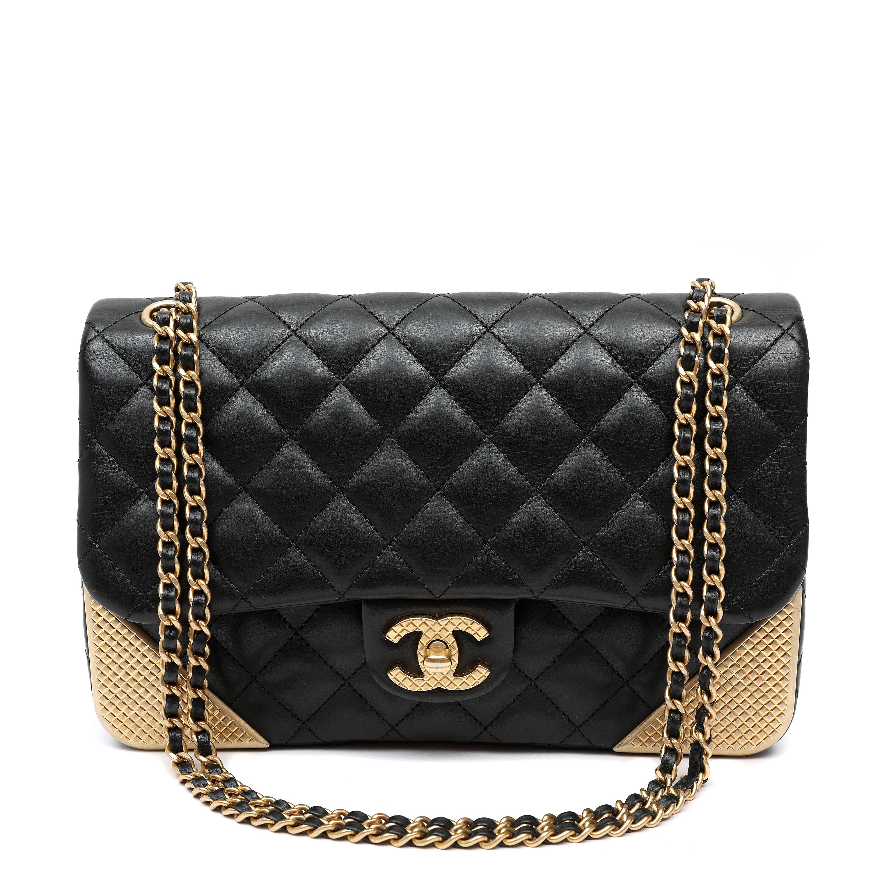 Chanel Quilted Calfskin Rock The Corner Classic Flap