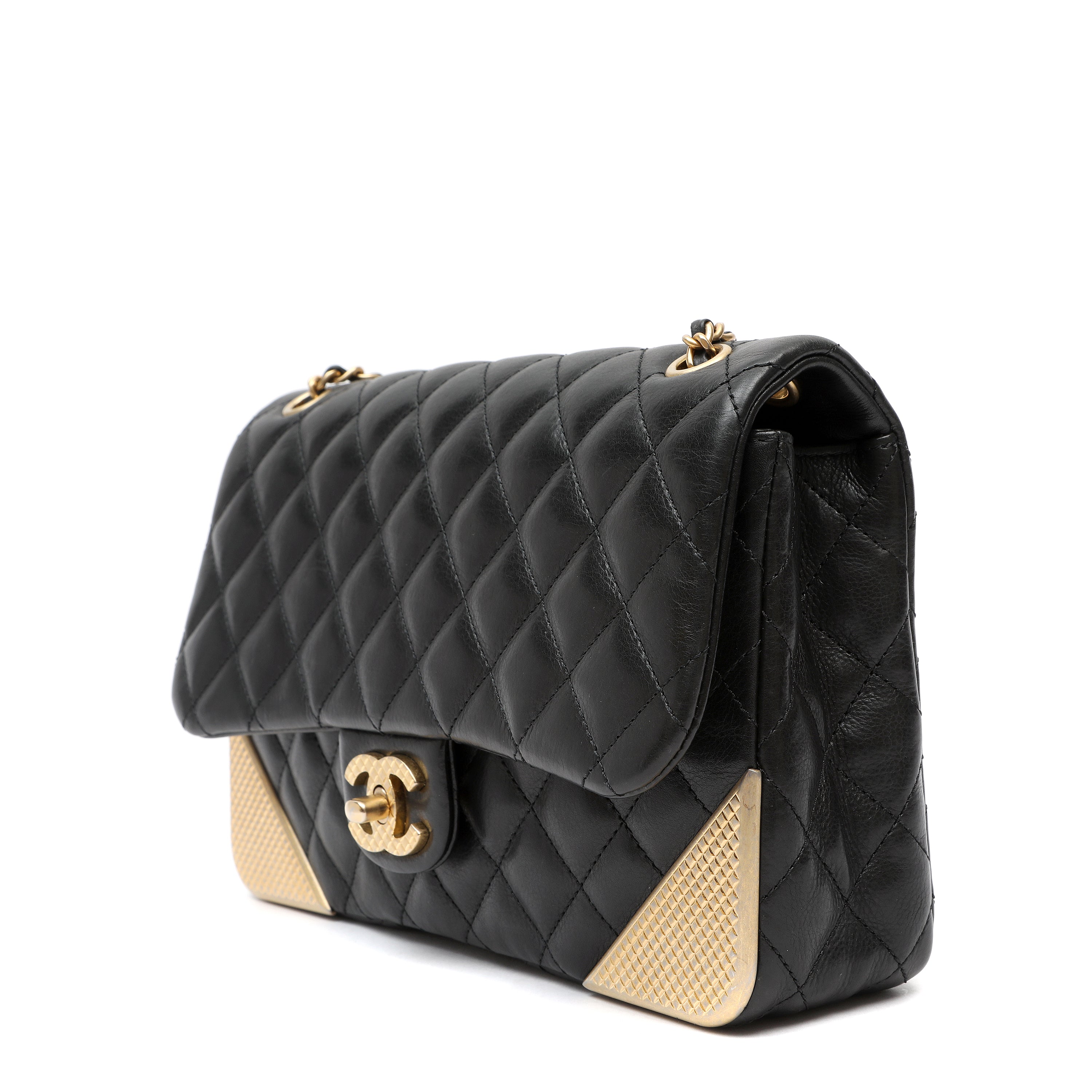 Chanel Quilted Calfskin Rock The Corner Classic Flap