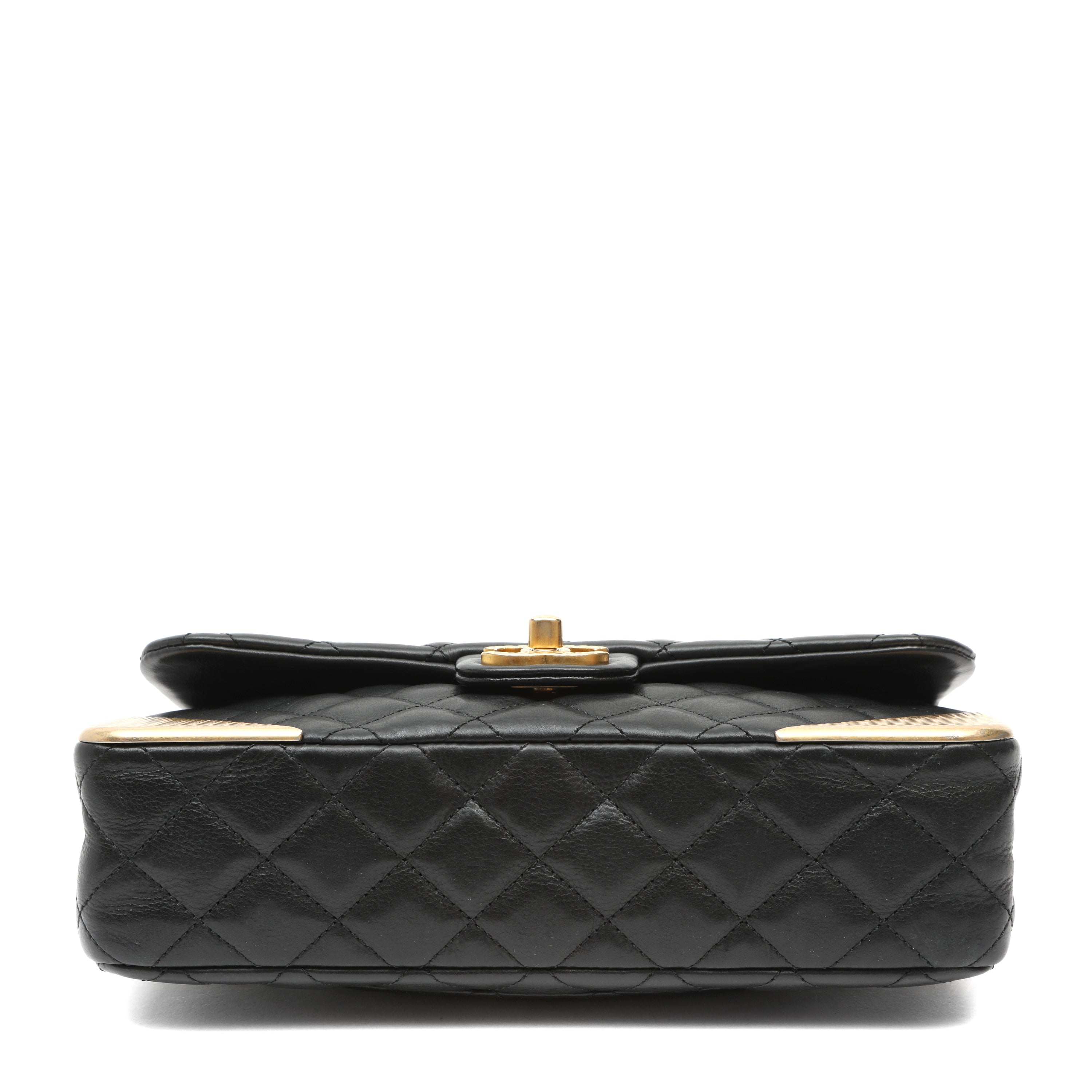 Chanel Quilted Calfskin Rock The Corner Classic Flap