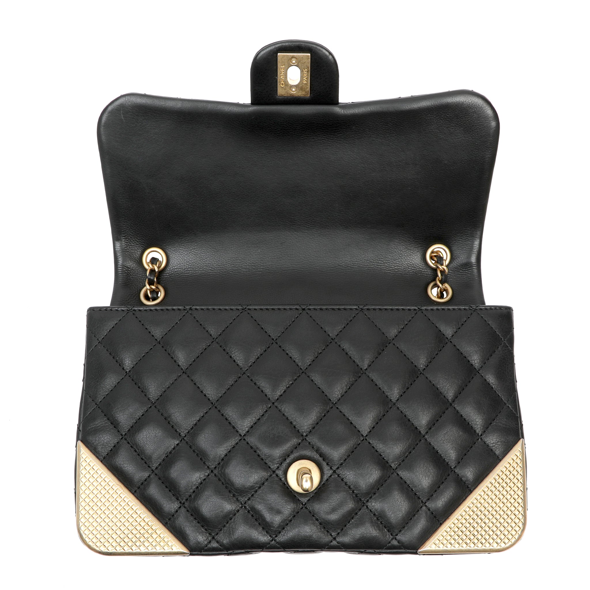 Chanel Quilted Calfskin Rock The Corner Classic Flap