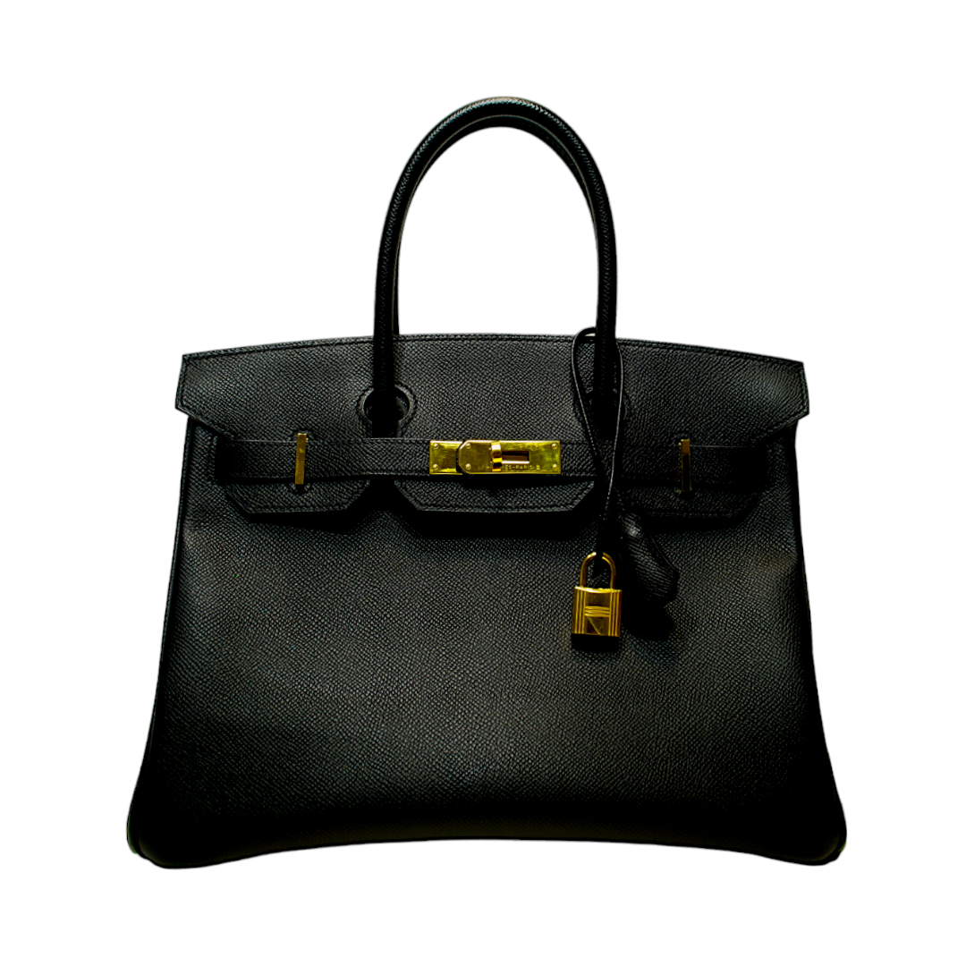 Hermès 30cm Black Epsom Birkin w/ Gold Hardware