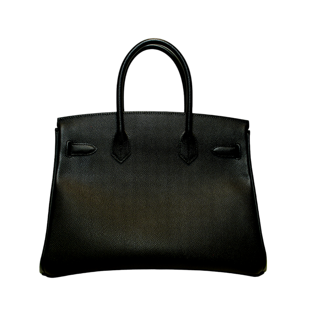 Hermès 30cm Black Epsom Birkin w/ Gold Hardware