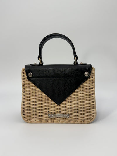 Chrome Hearts Raffia top handle wicker bag