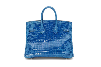 Hermes Mykonos porosus crocodile 25cm Birkin