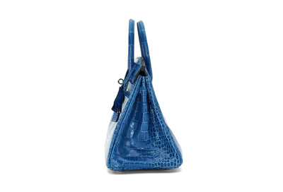 Hermes Mykonos porosus crocodile 25cm Birkin