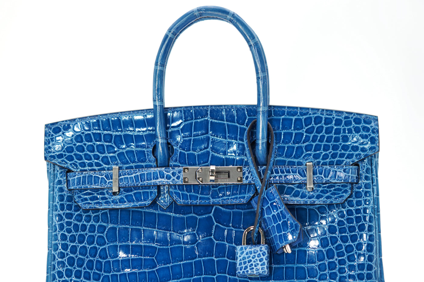 Hermes Mykonos porosus crocodile 25cm Birkin