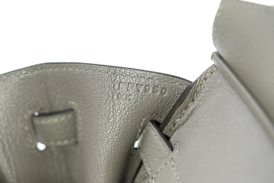 Hermès gris Meyer 25cm Birkin