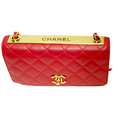Chanel Dark Magenta Lambskin Trendy CC WOC w/ Champgne Gold Hardware