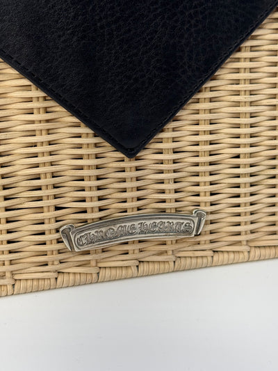 Chrome Hearts Raffia top handle wicker bag