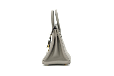 Hermès gris Meyer 25cm Birkin