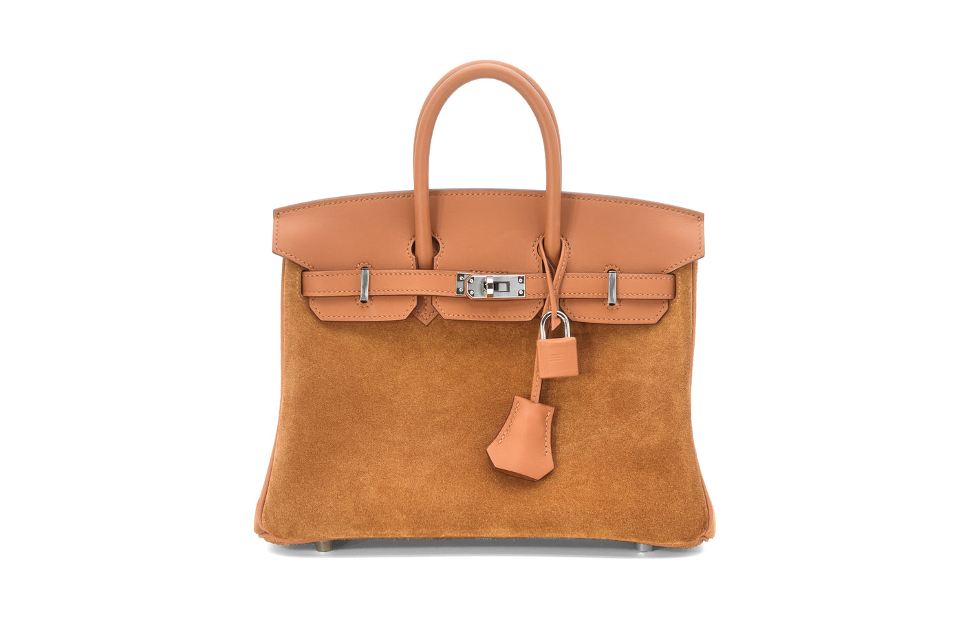 Hermès Grizzly Birkin 25 Gold Grizzly Suede and Swift