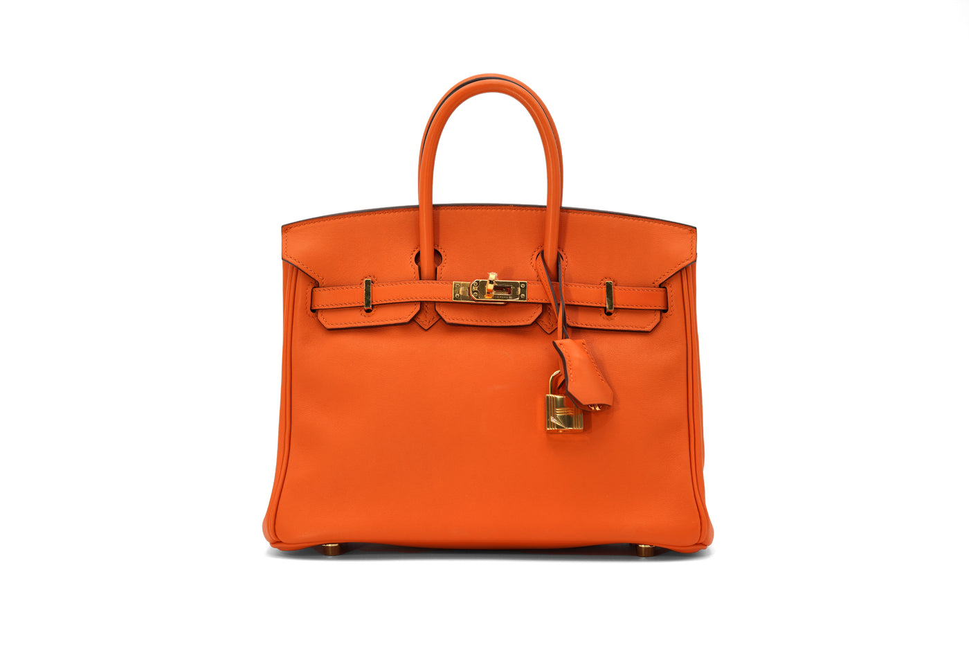 HERMES 25CM ORANGE SWIFT BIRKIN W/ GOLD HARDWARE