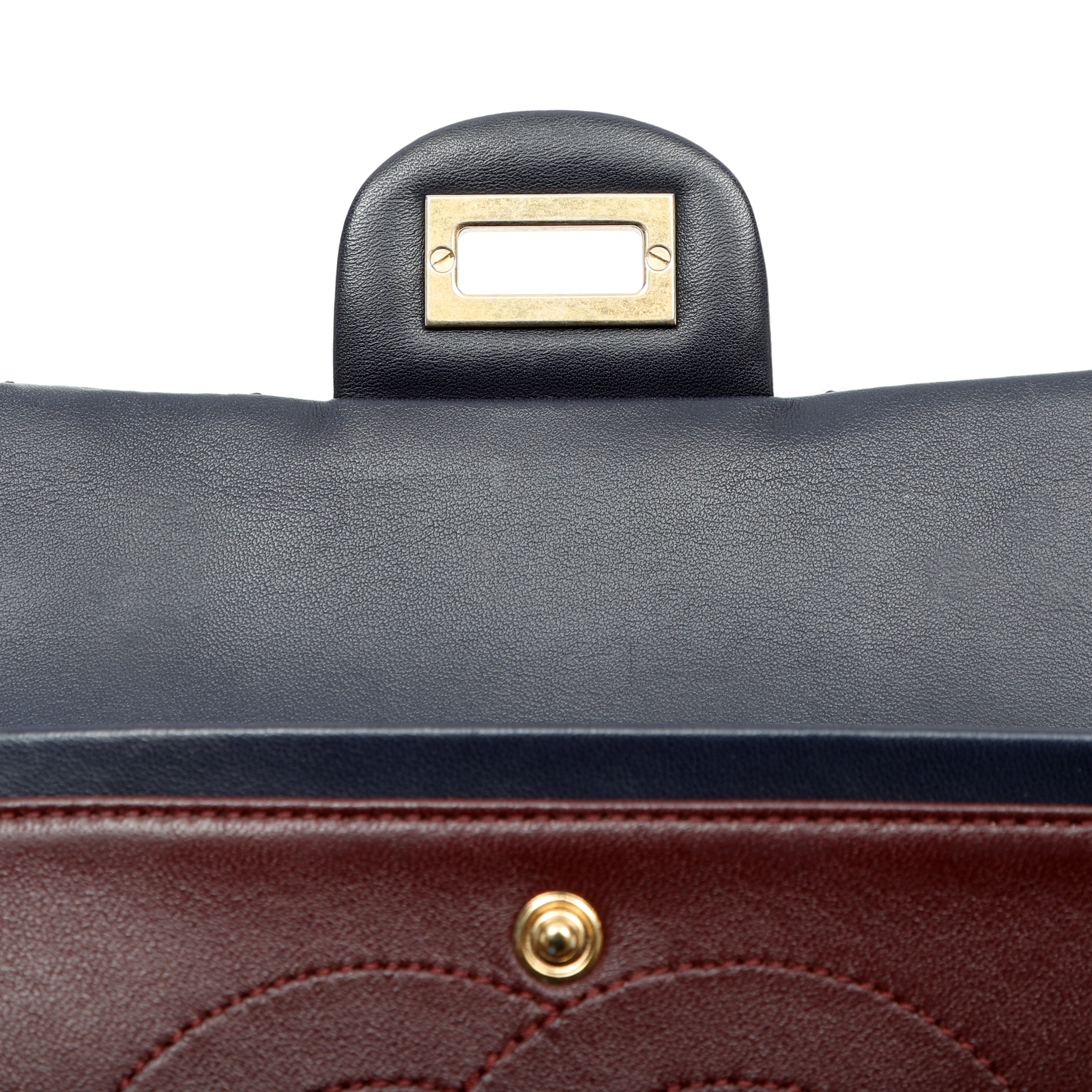 Chanel 2.55 Reissue Flap Bag Navy Blue Quilted Patent Leather w/Gold Hardware