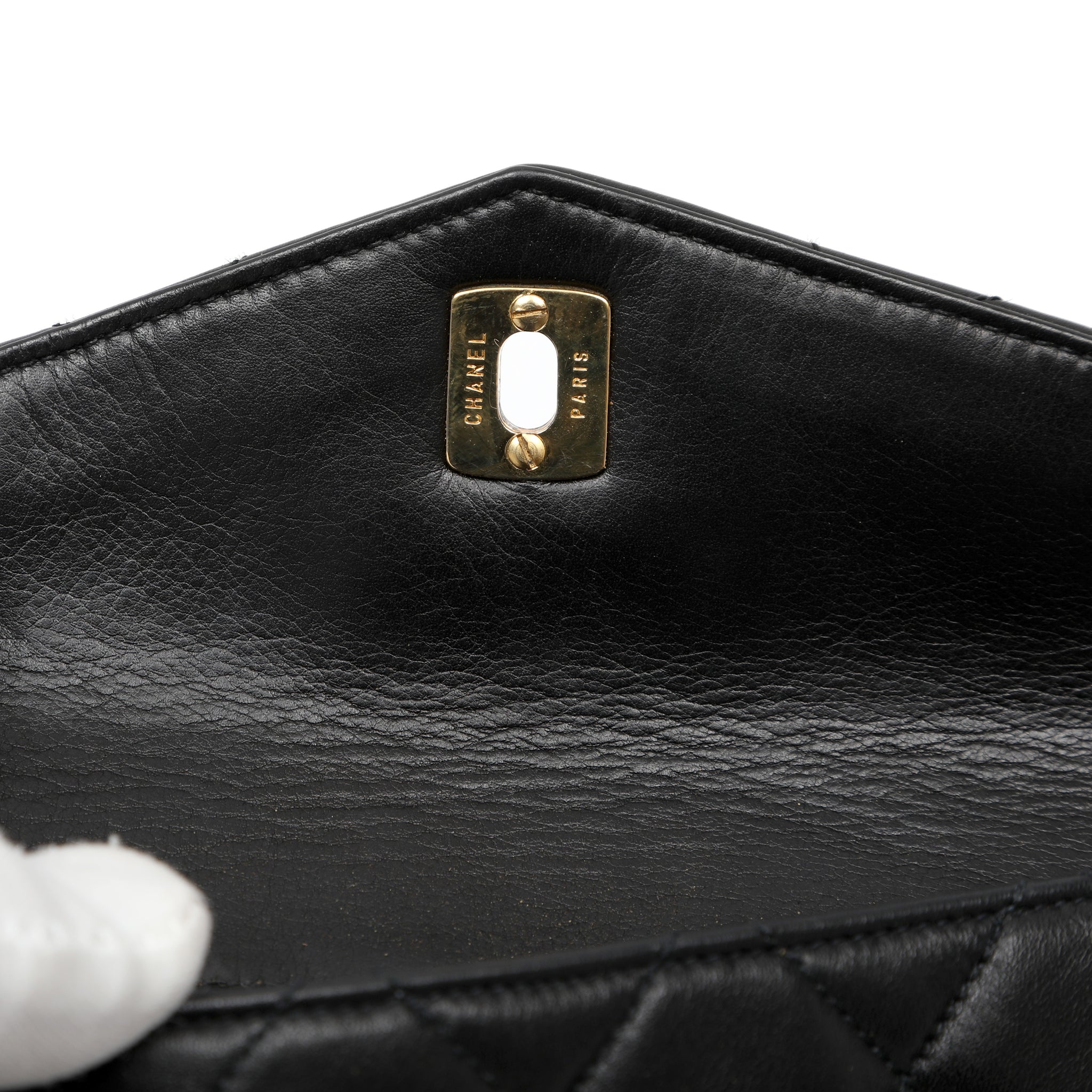 Chanel Belt Bag Black Quilted Lambskin w/Gold Chain Strap and Hardware