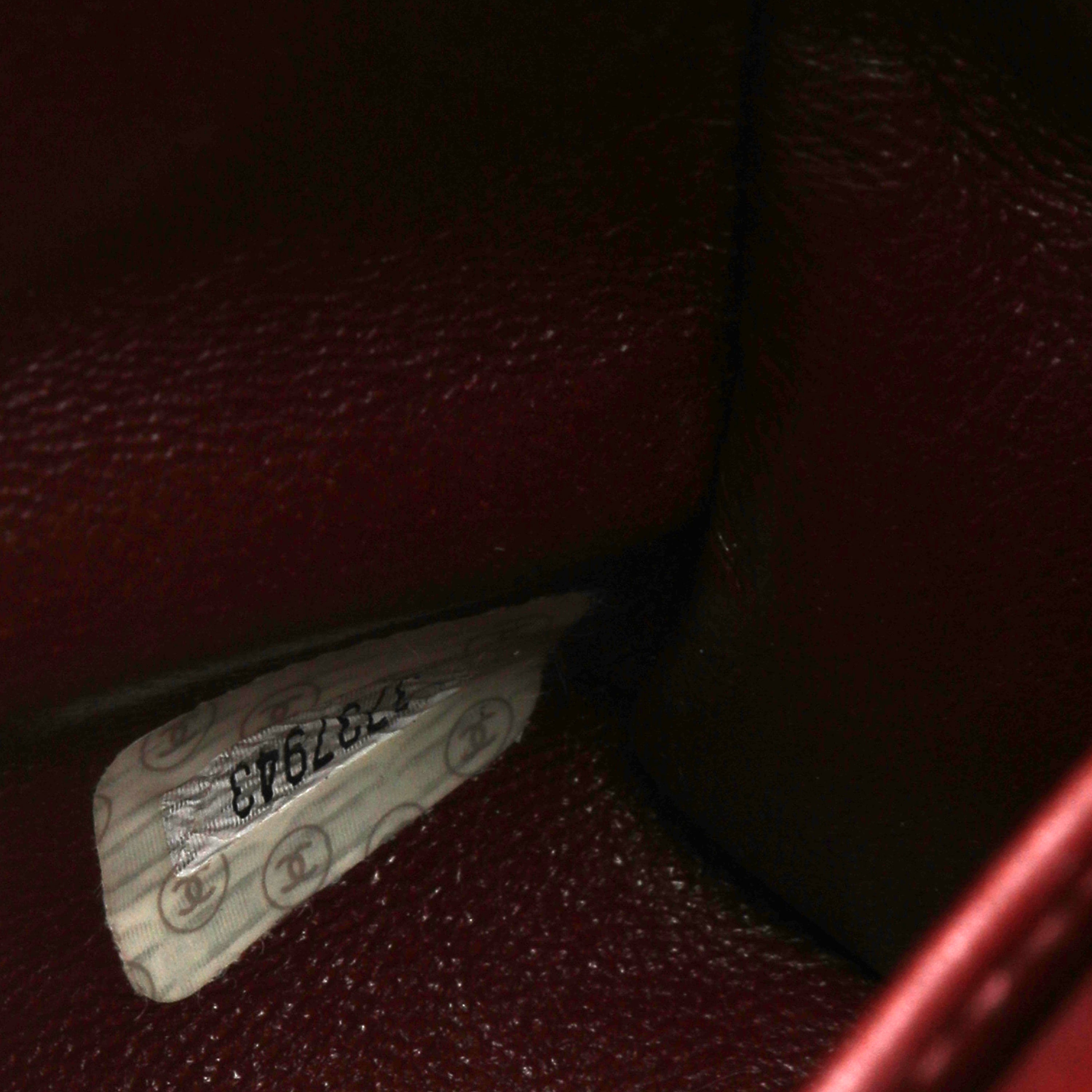 Chanel Black Quilted Lambskin Leather Round Flap Mini Crossbody Bag w GH