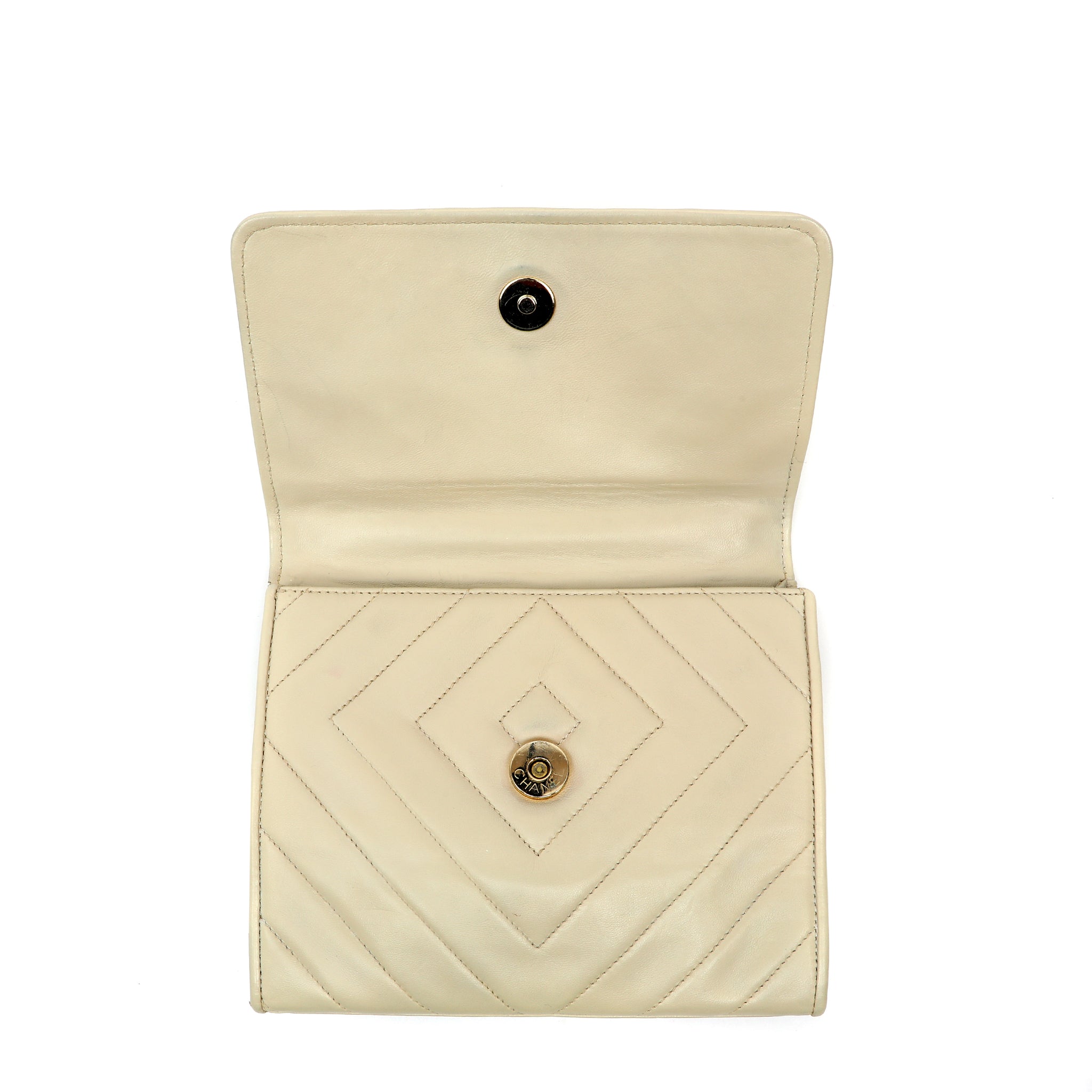 Chanel Diamond Quilted Lambskin Shoulder Bag w Gold Chain Strap Featuring Pearls