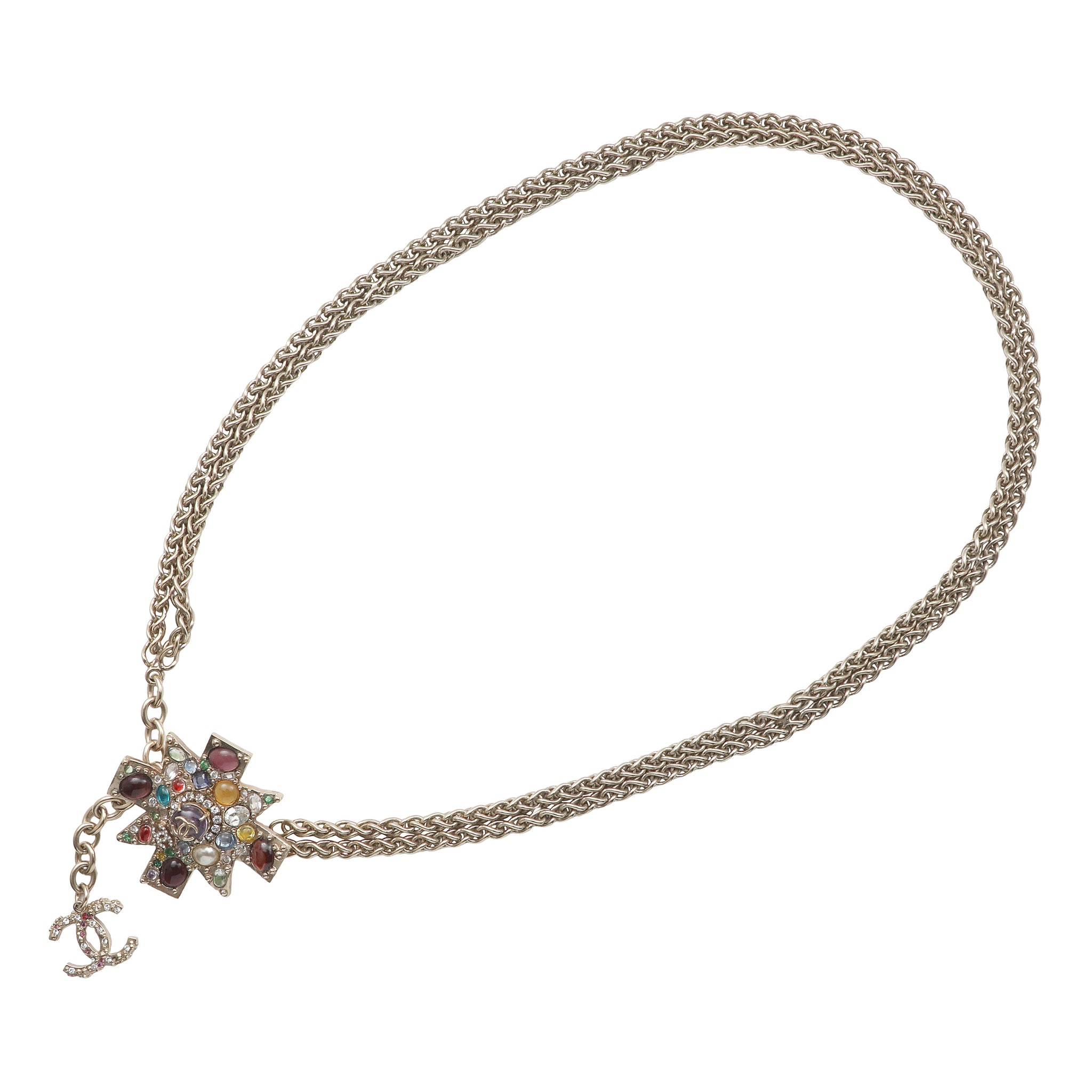 Chanel Embellished Iron Cross Belt Byzance Collection