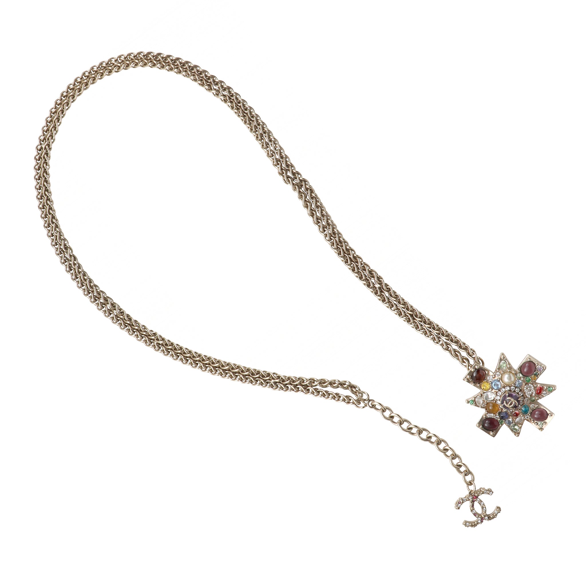 Chanel Embellished Iron Cross Belt Byzance Collection